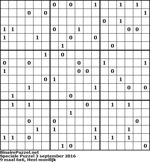 Binaire Puzzel