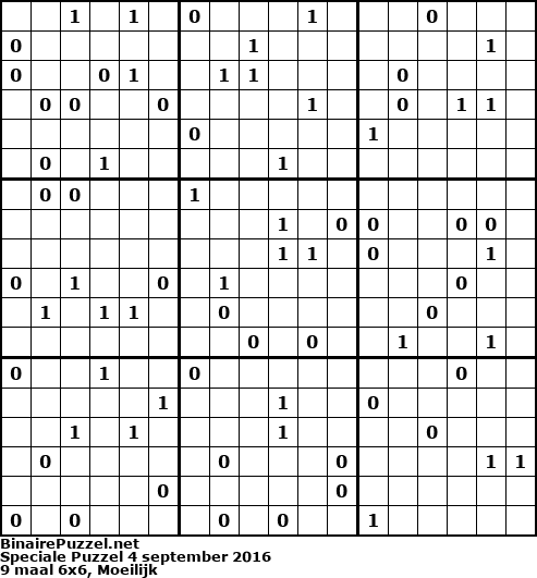 Binaire Puzzel