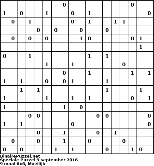 Binaire Puzzel