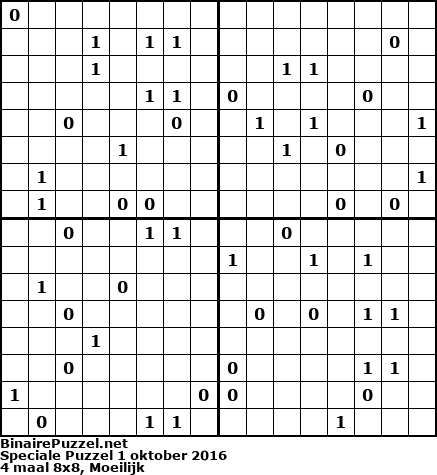 Binaire Puzzel