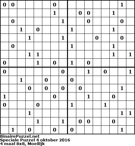 Binaire Puzzel