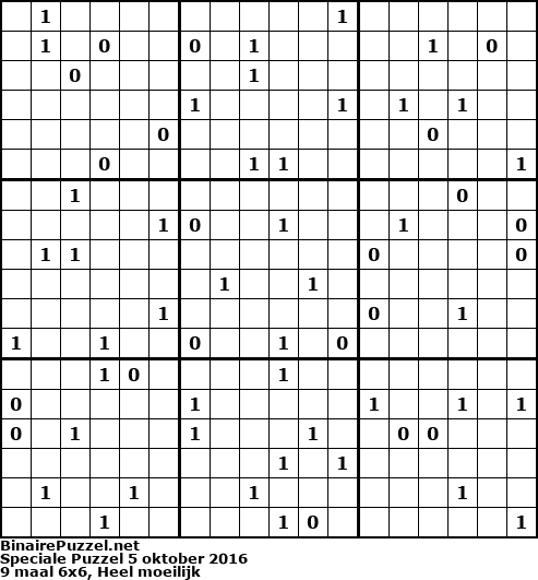 Binaire Puzzel