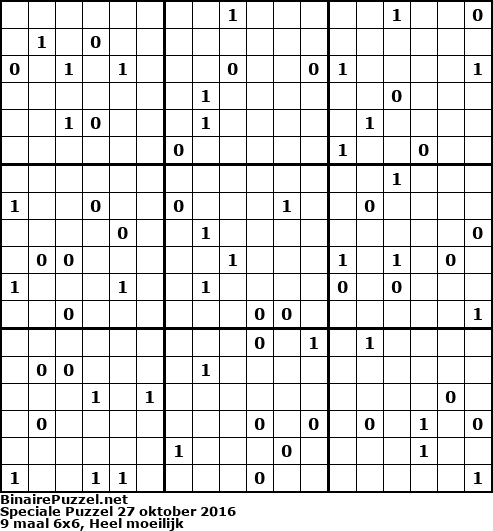 Binaire Puzzel