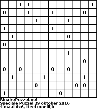 Binaire Puzzel