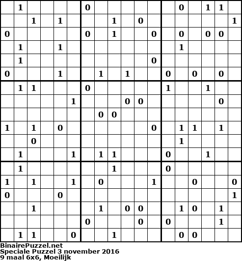 Binaire Puzzel