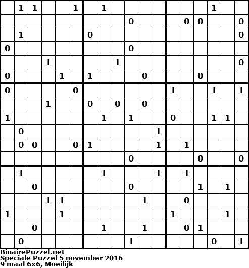 Binaire Puzzel