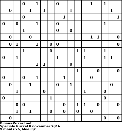 Binaire Puzzel