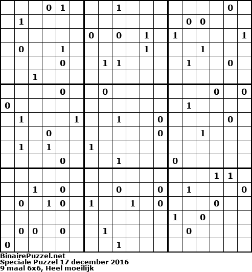 Binaire Puzzel