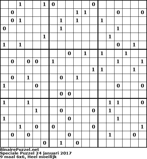 Binaire Puzzel
