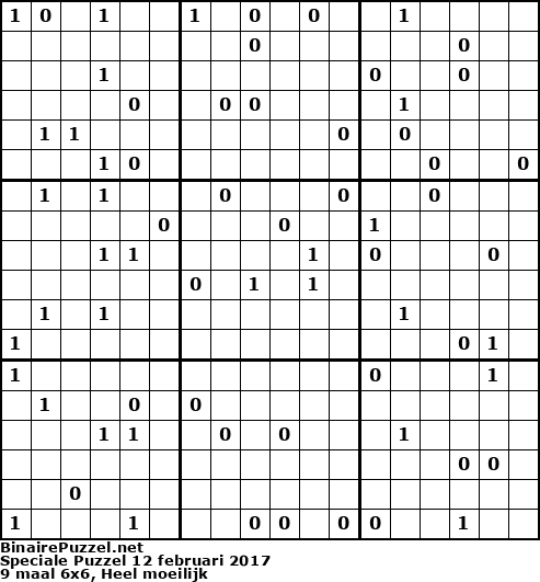 Binaire Puzzel