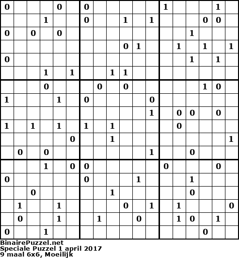 Binaire Puzzel