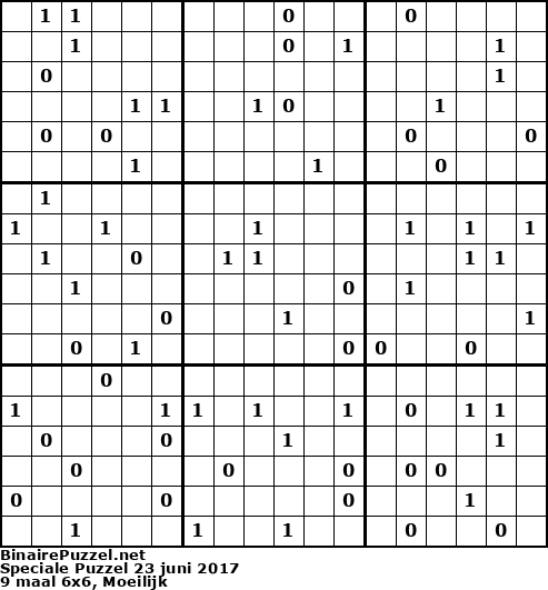 Binaire Puzzel