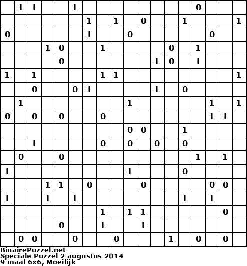 Binaire Puzzel