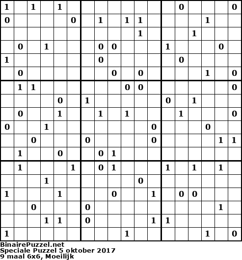 Binaire Puzzel