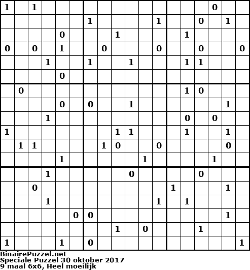 Binaire Puzzel