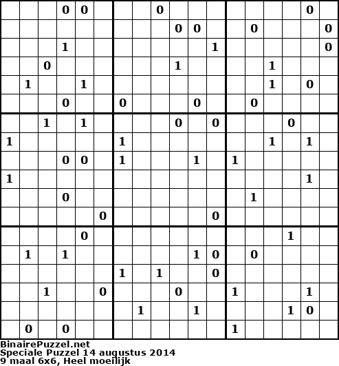 Binaire Puzzel