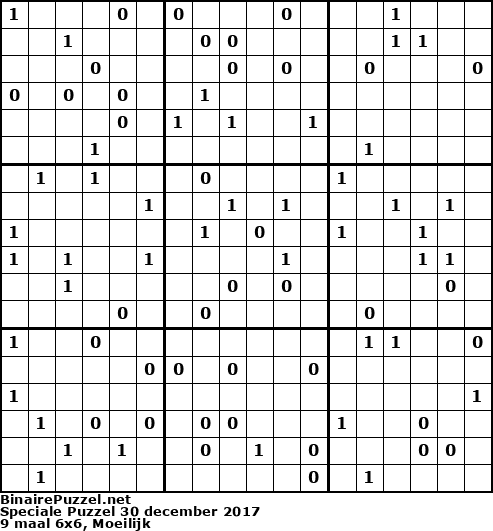 Binaire Puzzel