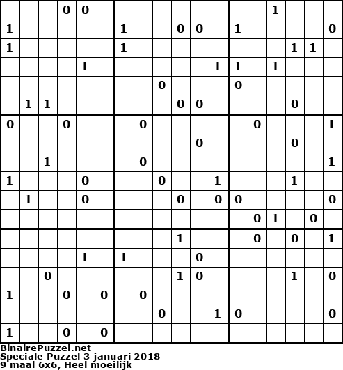 Binaire Puzzel