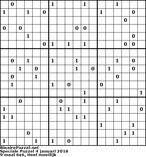 Binaire Puzzel