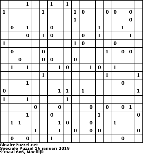 Binaire Puzzel