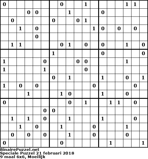 Binaire Puzzel