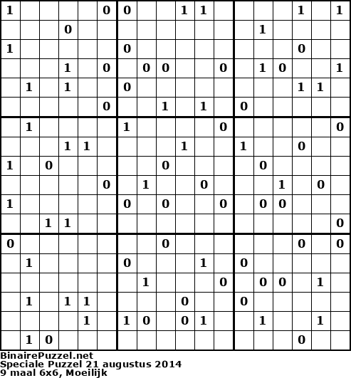 Binaire Puzzel