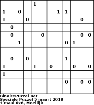 Binaire Puzzel