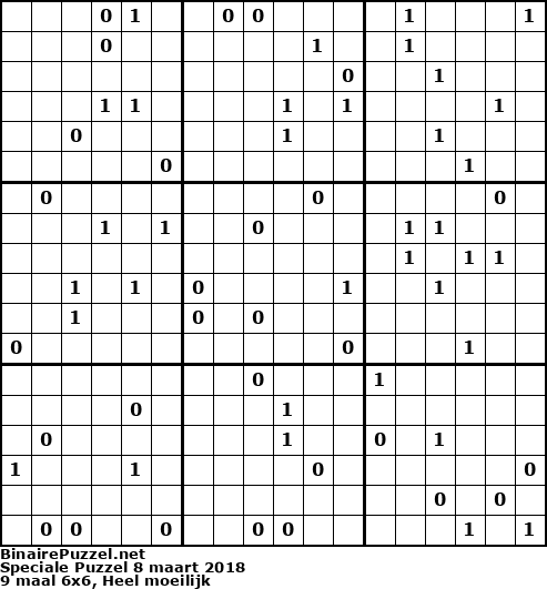 Binaire Puzzel