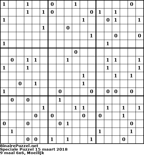 Binaire Puzzel