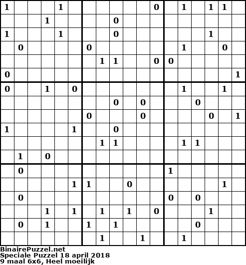 Binaire Puzzel