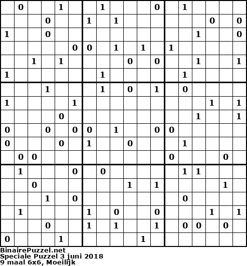 Binaire Puzzel