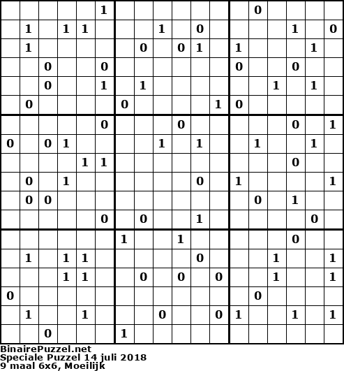 Binaire Puzzel