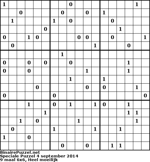 Binaire Puzzel