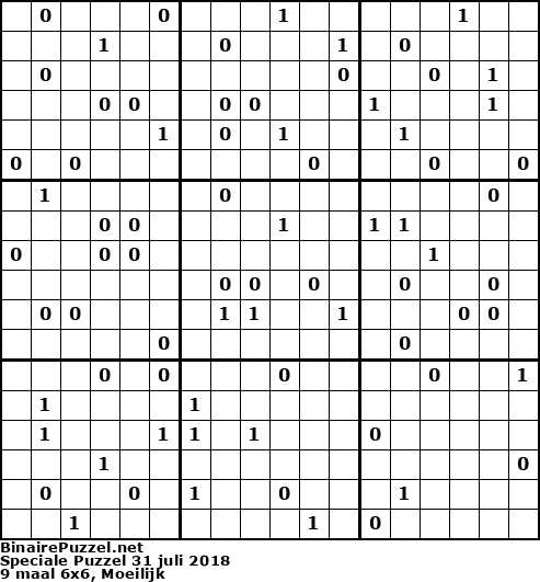 Binaire Puzzel