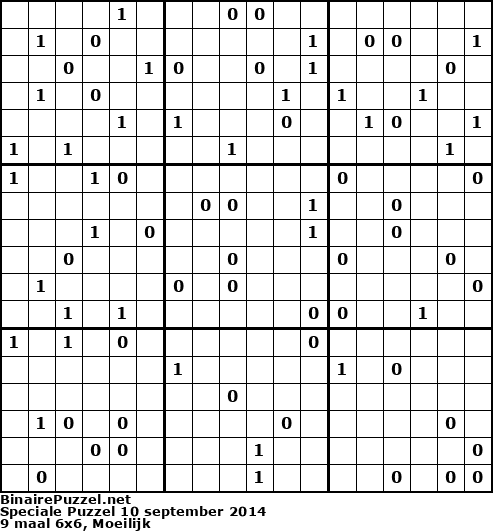 Binaire Puzzel