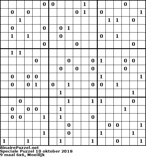 Binaire Puzzel