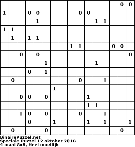 Binaire Puzzel