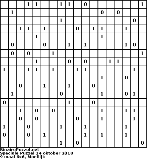 Binaire Puzzel