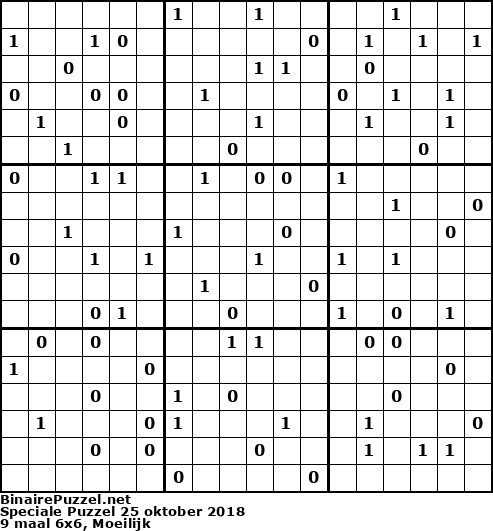 Binaire Puzzel