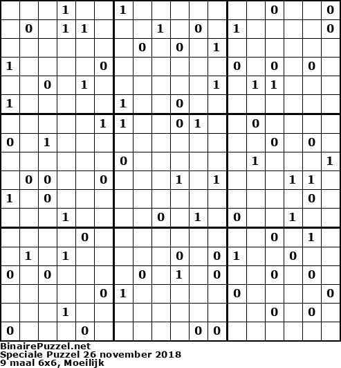 Binaire Puzzel