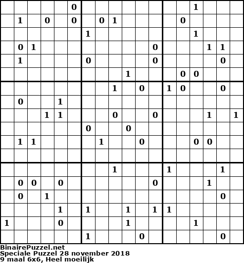 Binaire Puzzel