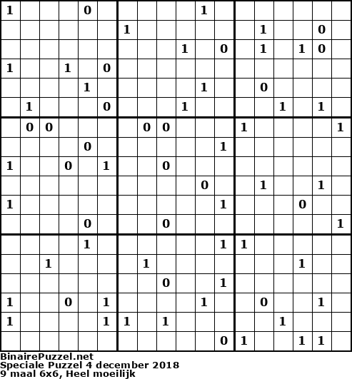 Binaire Puzzel