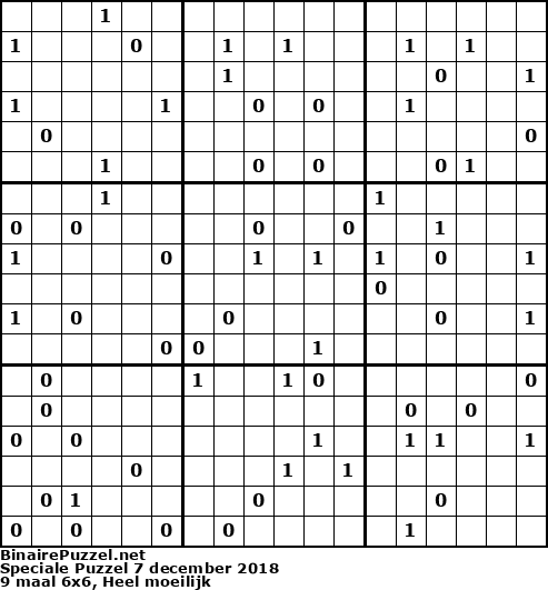 Binaire Puzzel