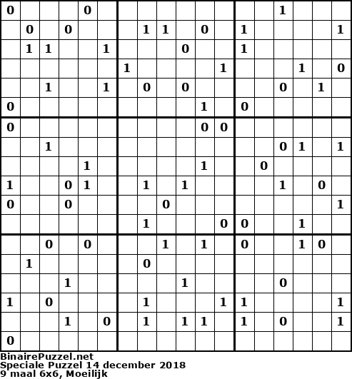 Binaire Puzzel