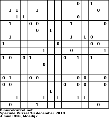 Binaire Puzzel
