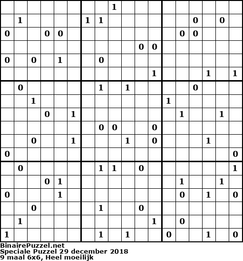 Binaire Puzzel
