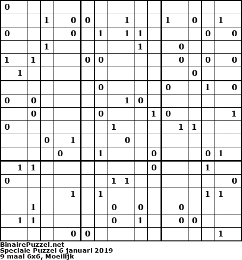 Binaire Puzzel