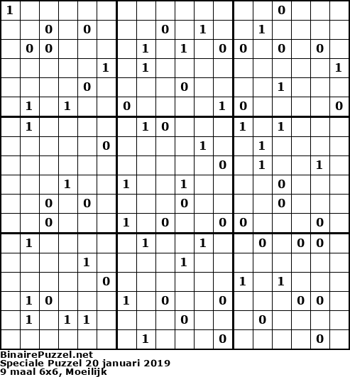 Binaire Puzzel