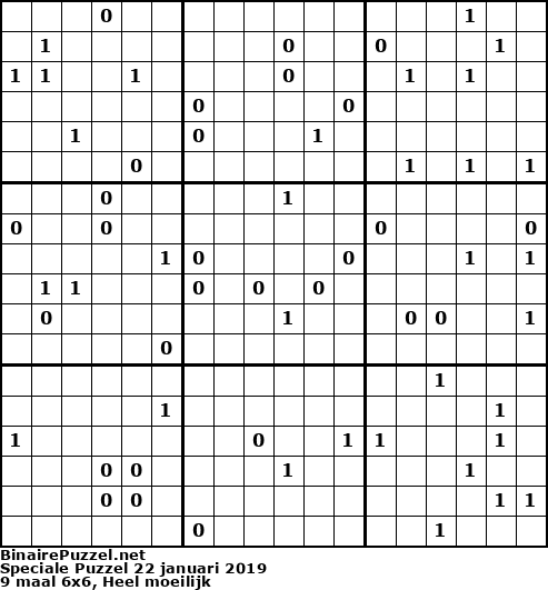 Binaire Puzzel