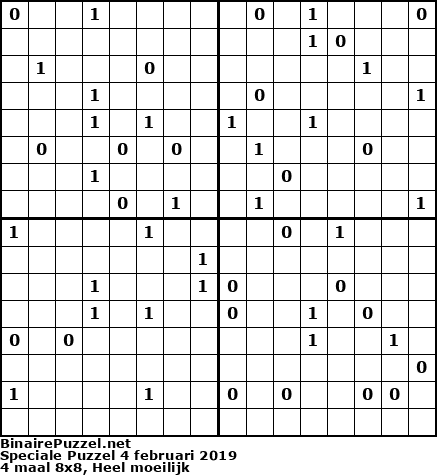 Binaire Puzzel